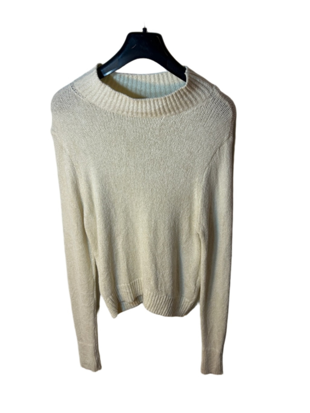 Wilfred Aritzia ivory mockneck long sleeve sweater size large